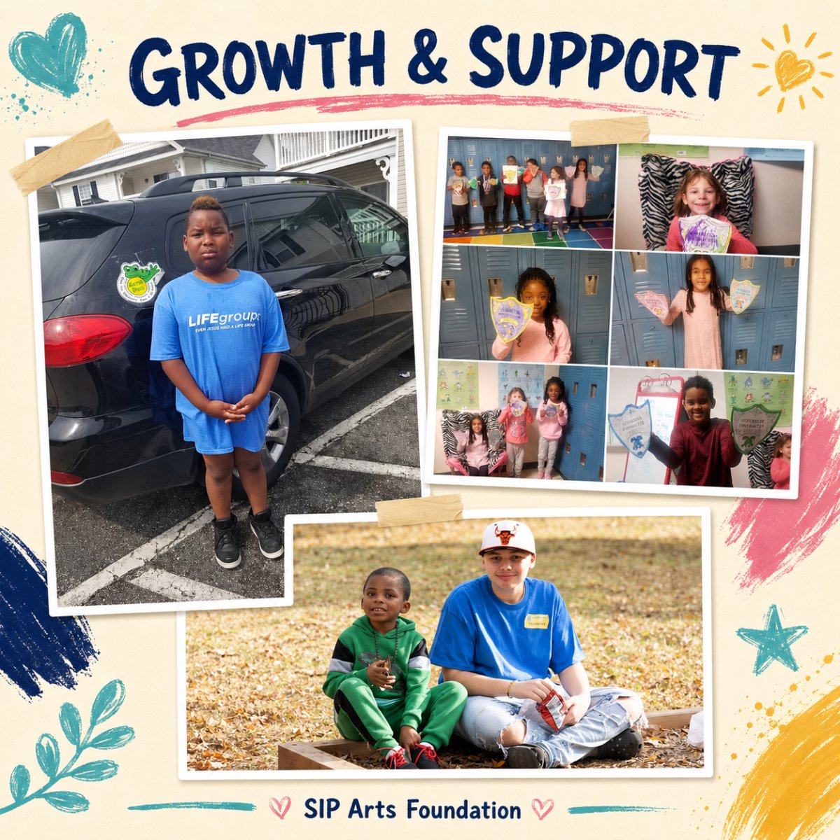 A collage of families and self-advocates supported through their growth.